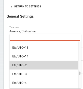 SSA UTC timezone settings