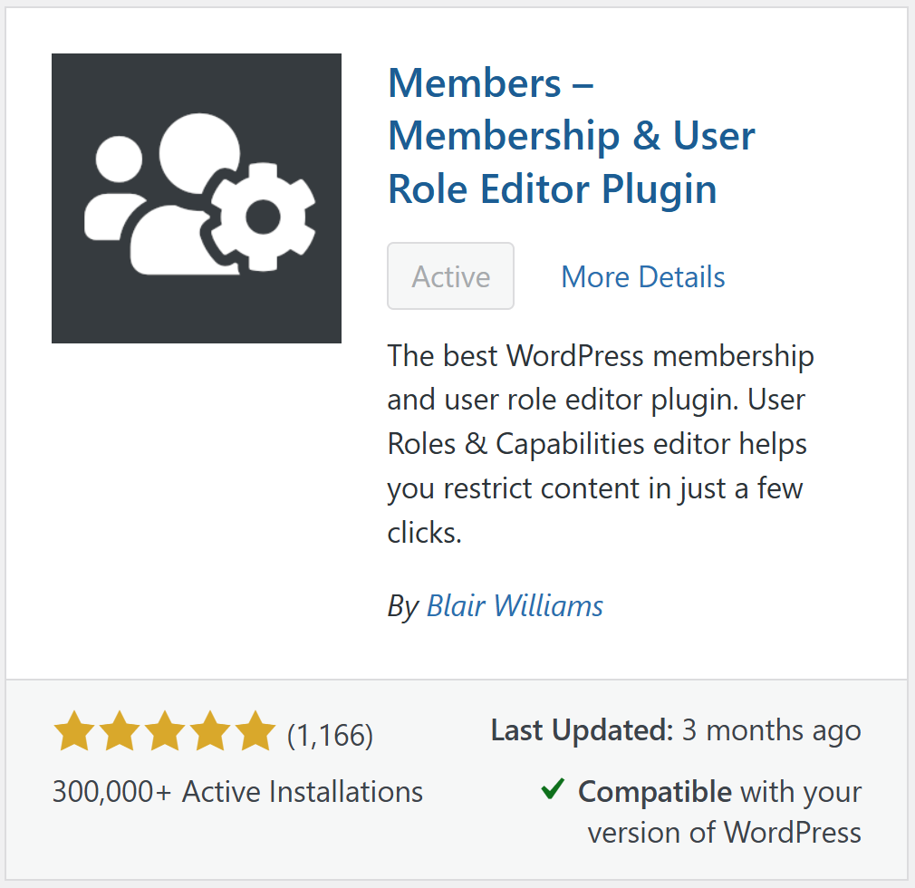 Use the Members plugin to let your employees manage admin appointments and settings