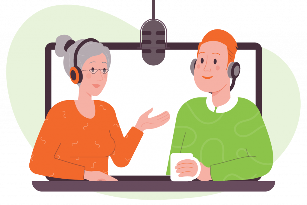 Podcast Guest Scheduling Illustration