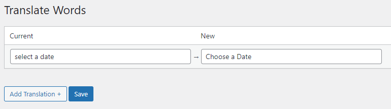 Screenshot depicting how to translate words in Translate Words.