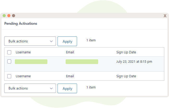 Pending User Activations within Gravity Forms