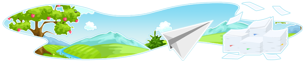 Banner image of papers flying around gloriously to represent the spam of Online Booking Templates.