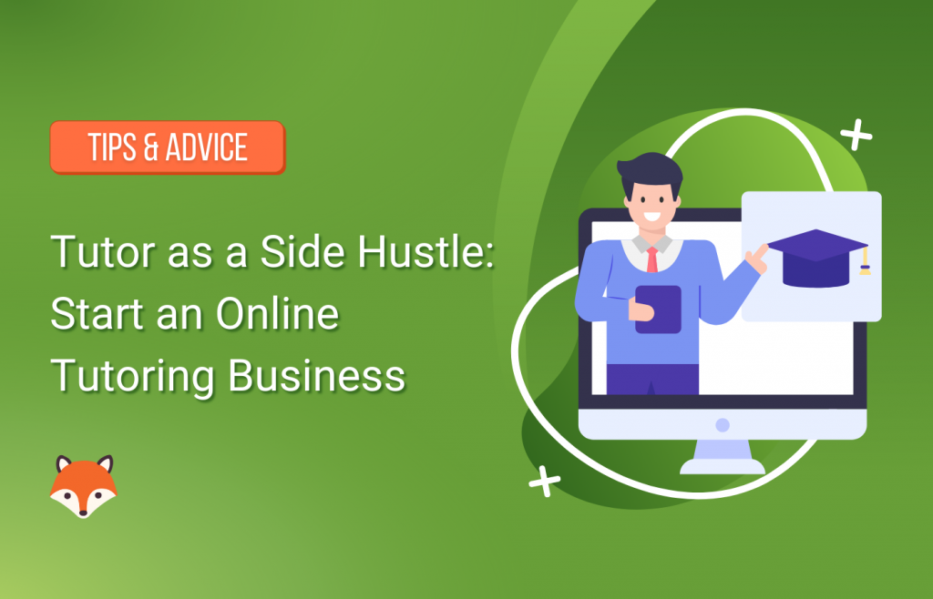 The featured image for the Tutor as a Side Hustle post