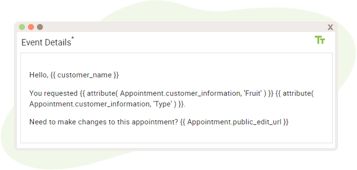 Google Calendar Event Snippet