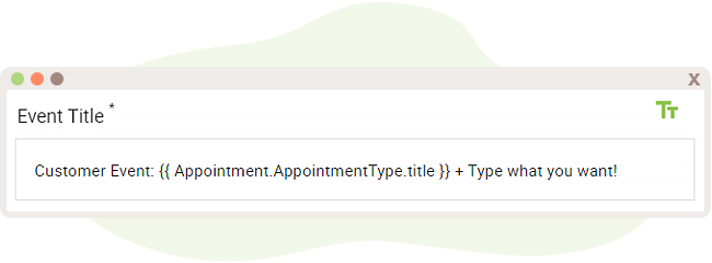 Customize the Google Calendar Event Title