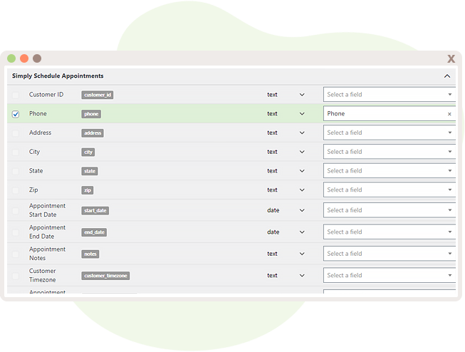 Matching fields from CRM and SSA