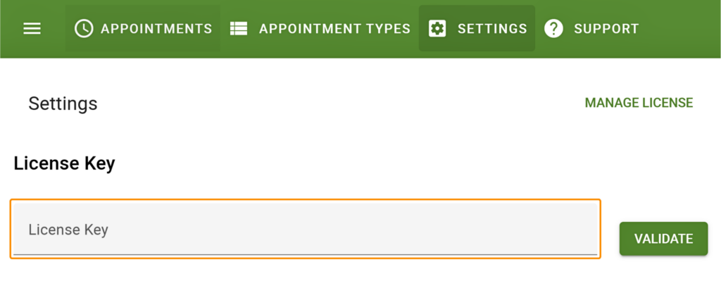 Enter your license key!